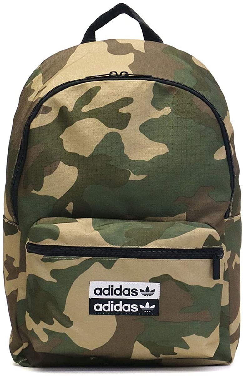 adidas Originals Camouflage Backpack Classic Trefoil Back Retro School Books Bag