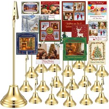 20 Pcs Table Number Holders 4/6/8/10 Inch Metal Place Card Holders with Allig...