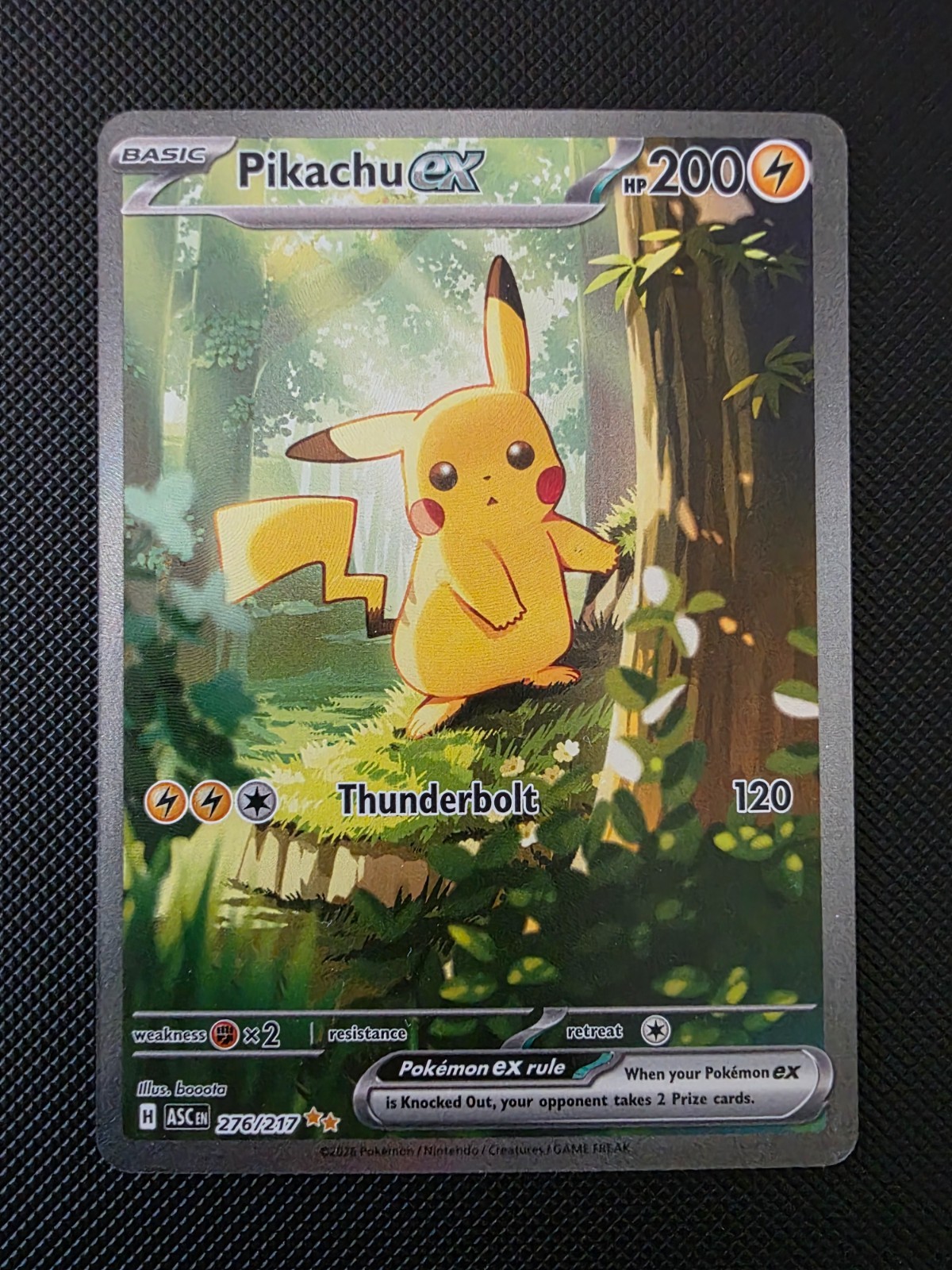 Pikachu ex 276/217 Me: Ascended Heroes Holo