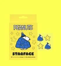 Starface World Blue Snoopy Hydro-Star Pimple Patches 32 Count Limited Edition
