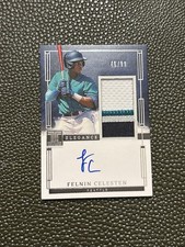Felnin Celesten Auto 4 Color Patch /99 2024 Panini Impeccable Elegance Mariners