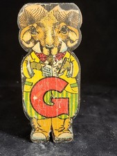 Excelsior Die Cut Alphabet Figure Vintage A9