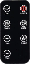 Tower Heater with 3D Flame Effect & Remote Control - Efficient & Stylish