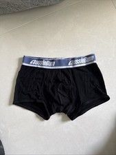 aussieBum Mens Boxer Brief Underwear Black Co...