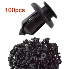 100x Clips Fastener Bumper Hood Fender Retainer for 10mm Honda Accord Civic CR-V