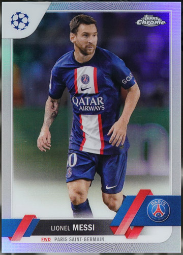 2023 Topps Chrome Refractor #1 Lionel Messi Soccer NM