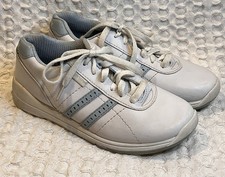 Dexter Womens White With Light Blue Trim Bowling Shoes Size 6M Style Chloe