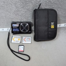 Sony Cyber-shot DSC-W650 16.1MP Camera 32GB SD 2 Batteries Case Tested READ DOOR