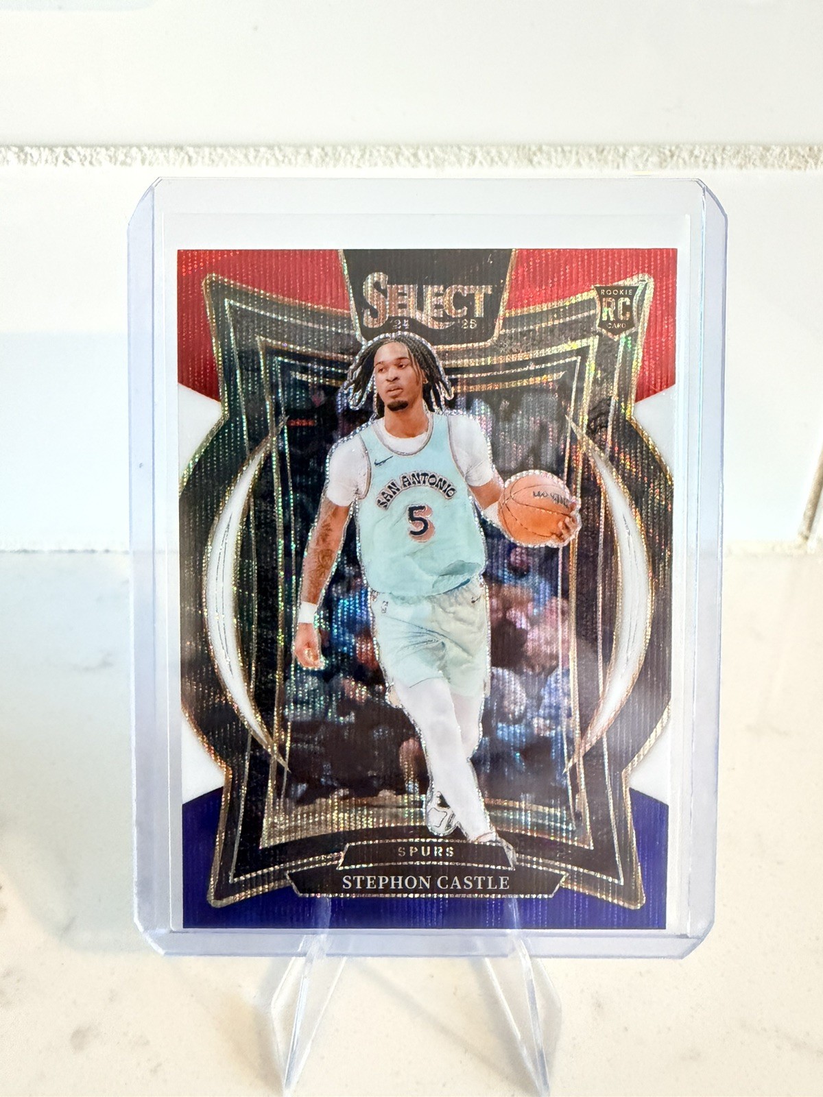STEPHON CASTLE 2024-25 SELECT CONCOURSE ROOKIE TRI-COLOR PRIZM #72 SPURS