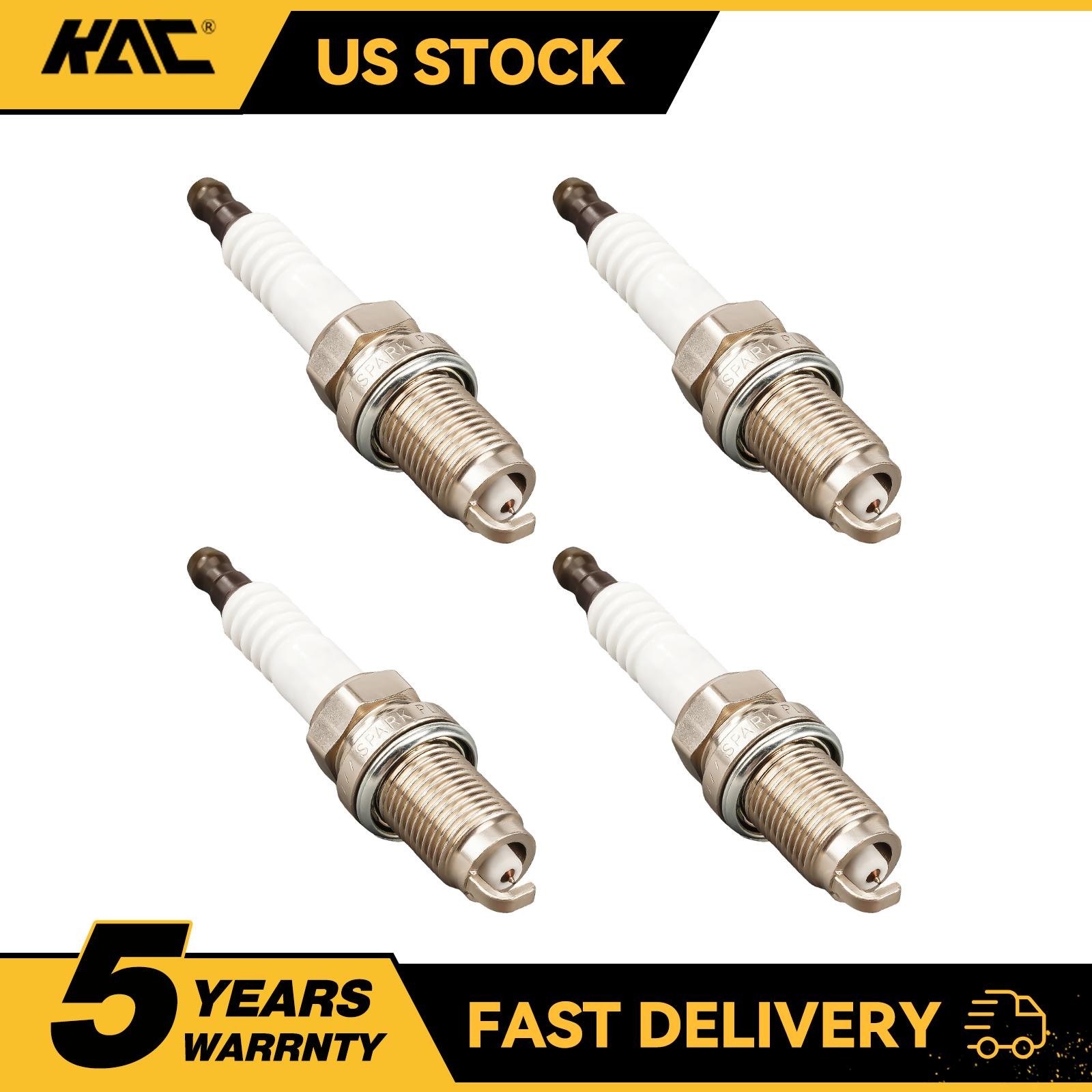 4 PCS For 2006-2011 Honda Civic L4 1.8L Iridium Spark Plugs 9807B5617W IK20TT