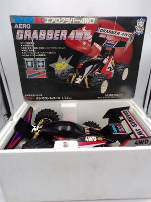Vintage 80's Taiyo Japan R/C Aero Grabber 4wd 1/14 Buggy RC Car w