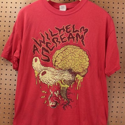A WILHELM SCREAM t-shirt LARGE tag vtg y2k skate pop punk hardcore band tee