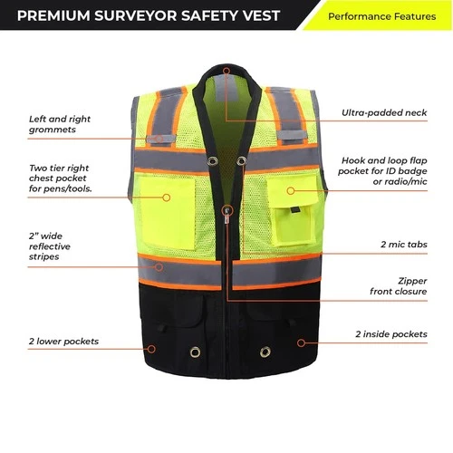 Shine Bright Safety Vest - High Visibility with Reflective Straps and Pockets – image 3