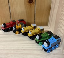 Thomas The Train and Friends Wooden Magnetic Trains Lot Bill, Ben, Dash, James