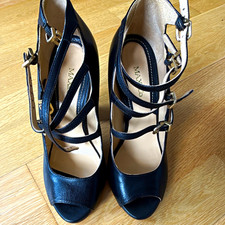 MAX&Co. Damen Riemchen-Sandalen Blockabsatz L...