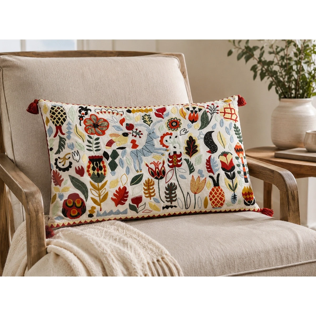 Anthropologie Floral 100% Cotton Home Décor Pillows for sale | eBay