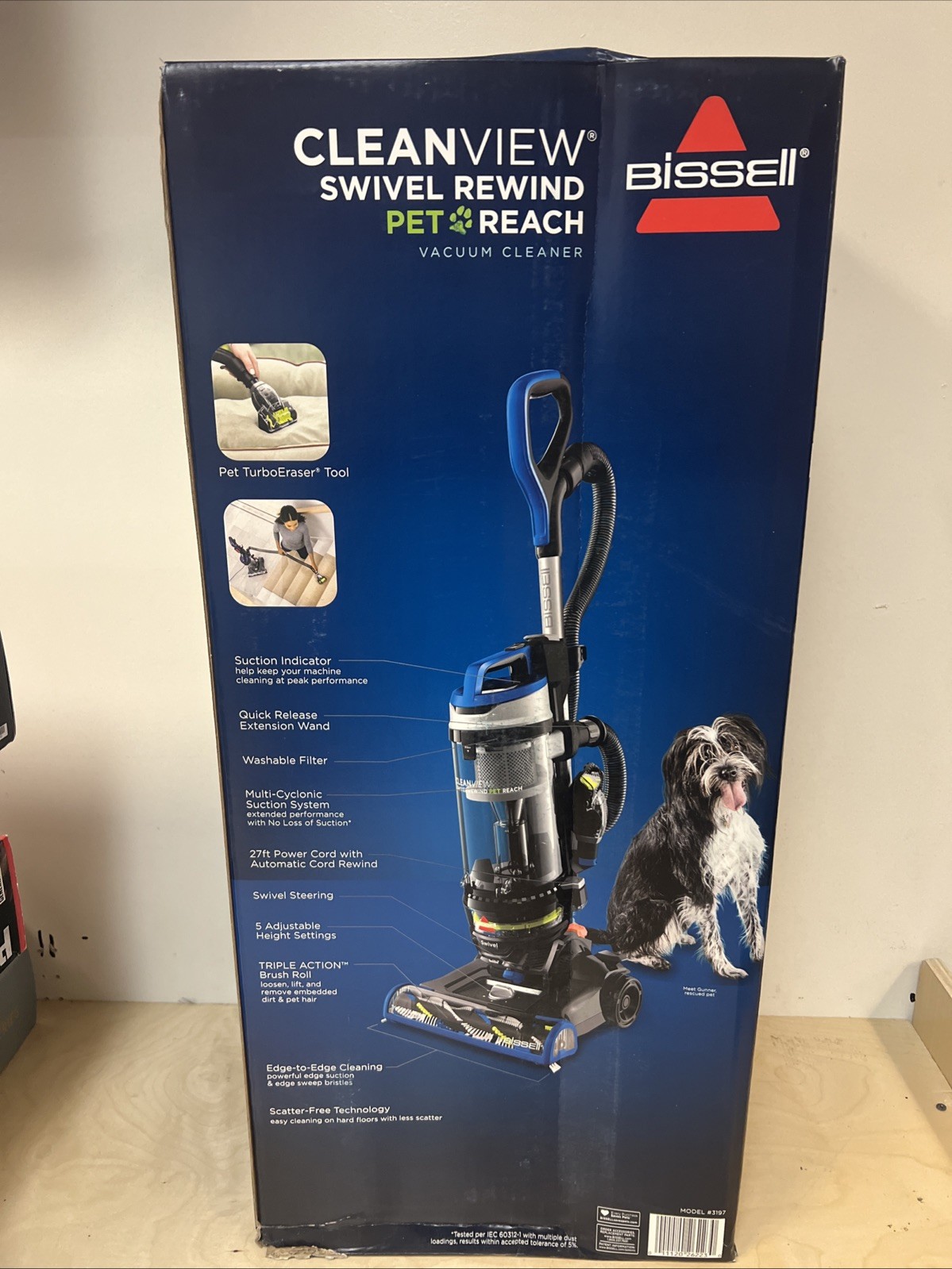 New BISSELL CleanView Swivel Rewind Pet Reach - 3197: Bagless Upright Vacuum