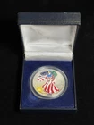 2000 Colorized Silver Eagle 1 Oz .999 Silver Coin W/ Display Case