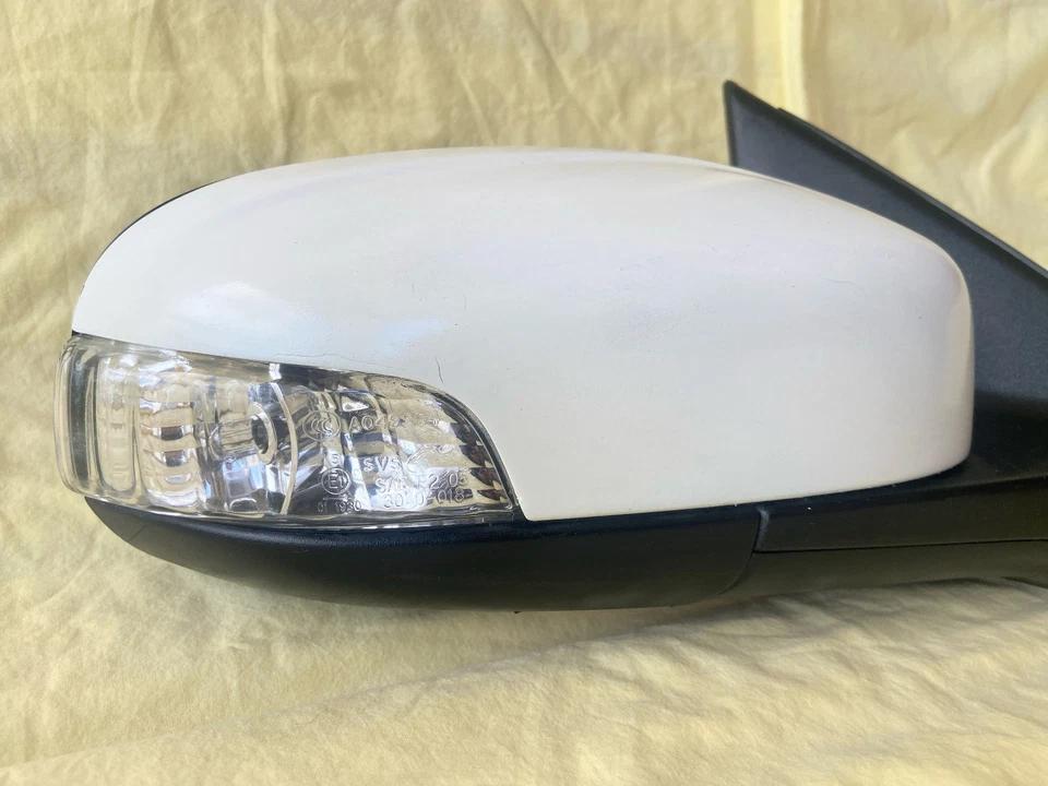 Volvo S80 2007 2011 espejo retrovisor eléctrico del lado derecho del pasajero blanco 2008 2009 Foto 2 de 4