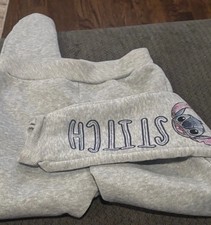 Stitch Gray Graphic Sweatpants Kids Size 7