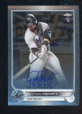 2022 Topps Chrome Payton Henry Marlins RC Rookie ON CARD AUTO