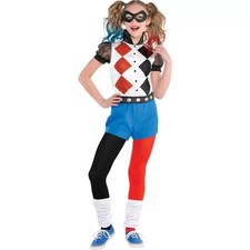 Batman Batgirl Harley Quinn Child Girls Costume Size M Medium 8-10