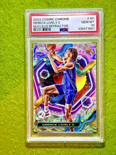 Dereck Lively PSA 10  NUCLEUS REFRACTOR ROOKIE CARD PRIZM  2023 Cosmic Chrome RC