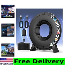 Indoor 4K UHD TV Antenna with 360 Signal Reception - Easy Setup 16.5FT Cable
