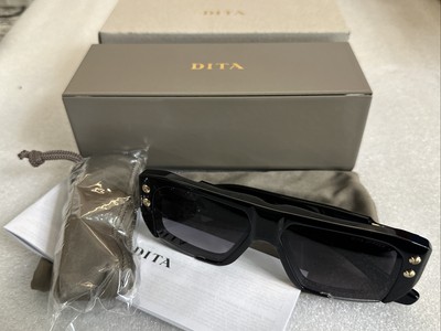 DEMO DITA DTS466-A-01 Hypher-1183 Sunglasses Black Gold Frame Gray