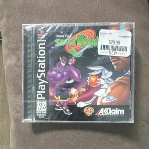 New ListingAcclaim Space Jam PlayStation 1 Basketball Game Manual Multi Tap 1996 Sealed