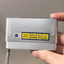 Sony Cyber-shot DSC-T77 10.1MP Digital Camera 4x Optical Zoom Touchscreen Silver