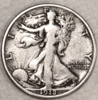 1918-D Walking Liberty Half Dollar - Fine - #2317E