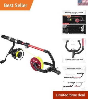 Effortless Fishing Line Management with Speed X Spool Winder & Adjustable Handle