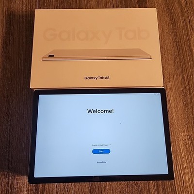 Samsung Galaxy Tab A8 SM-X200 128GB Wi-Fi 10.5 Silver Tablet Open Box Works Fine