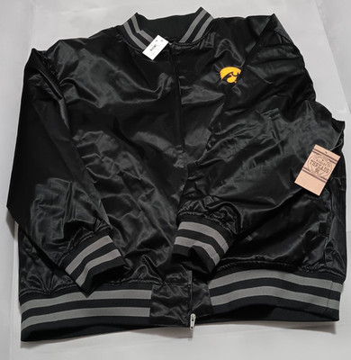 Rivalry Threads 91 by Knights Apparel Iowa Hawkeyes XL Black Spring Jacket NWT
