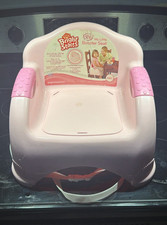 Bright Starts My Little Booster Seat Pink Booster Chair w/ Adjustable Straps