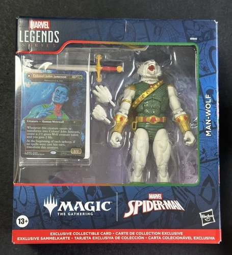 2025 MTG Marvel Legends Spider-Man Man-Wolf Figure Sealed