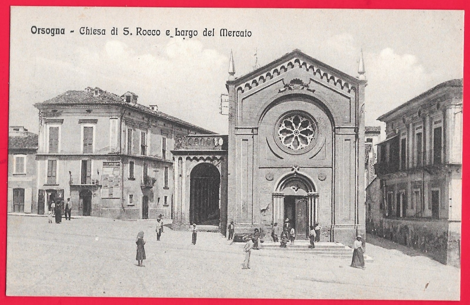 ORSOGNA - CHIESA DI S. ROCCO E LARGO DEL MERCATO - CHIETI