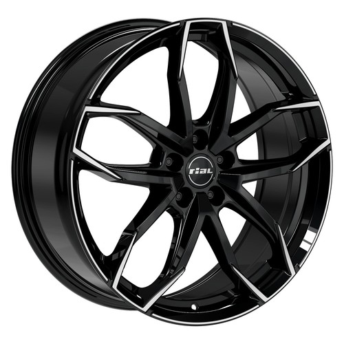 4x Rial Lucca Alufelgen 8.0Jx18 ET45 5x112 Diamant-schwarz - Für Mercedes A-Klasse, CLA, GLA & Mehr