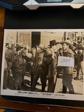 ERROL FLYNN DODGE CITY 8X10 ORIGINAL STRIP ON BACK