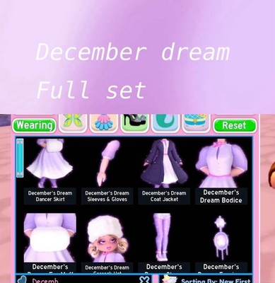 ROYAL HIGH! DECEMBER DREAM SET!   FAST DELIVERY  