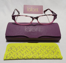 JEAN LaFONT PARIS LEGENDE WOMENS EYEGLASS FRAMES ONLY 741 -51 14 126 W/HARD CASE
