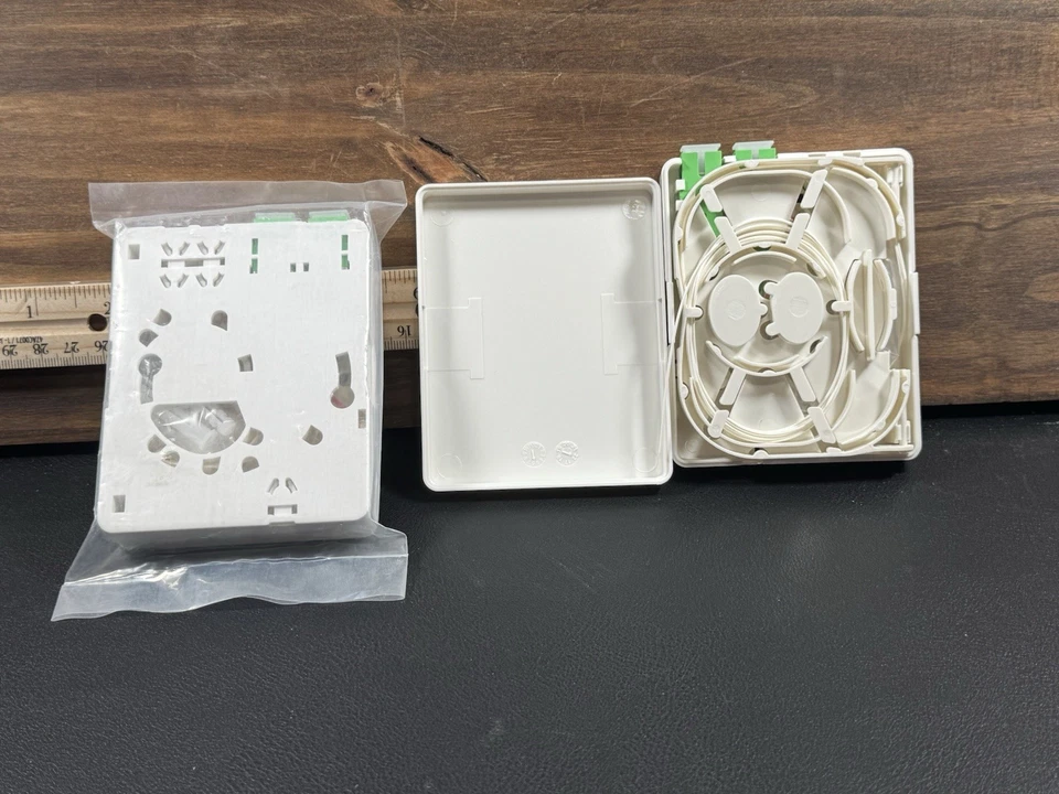 (2) L-Com LCFTB-E-SCA Fiber Termination Box SC/APC Wall Mount Enclosures In Pack - Image 3 of 4
