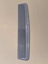 Vtg 1980s Goody Hair Dressing Comb Light Blue Dual Teeth 7.25" Made in USA