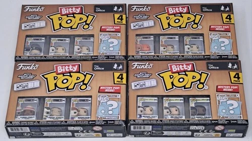 NEW Funko Bitty Pop! The Office 4-Pack Series 3 Complete Set Including 4 MYSTERY