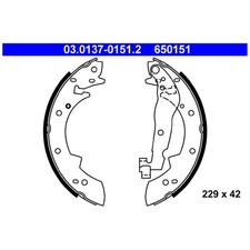 Bremsbackensatz hinten für BMW 3-er E30 | 24199028