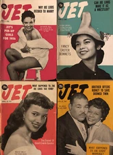 Joe Louis Boxer, Wrestler, Marriage 1956-1957 JET Magazine Lot of 4 Pin-Up Girls