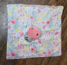 Carter  s Just One You Ladybug Floral Security Blanket Lovey Blankie Plush 2021
