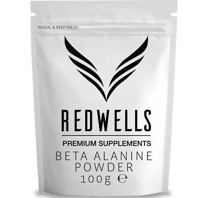 Beta Alanine Powder REDWELLS Premium Quality No Additives Amino Acid - 100g Pack