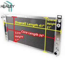 Aluminum Radiator For Chevy Silverado Suburban 1500 2500 GMC Yukon 5.3L 6.0L 6.2